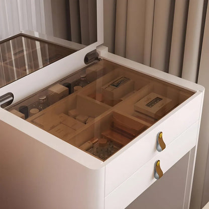 Ivory – Sminkebord med sammenleggbart speil