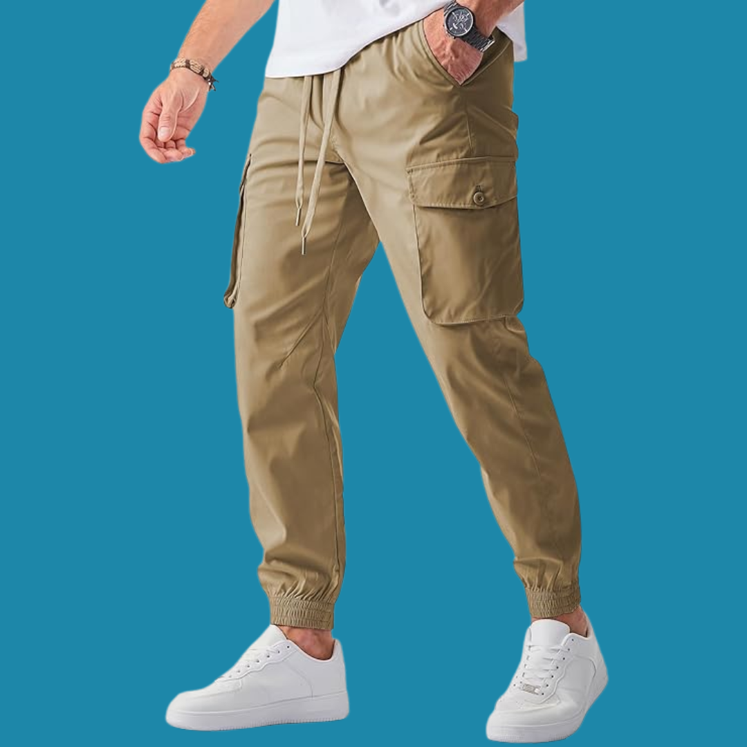 Sander – Praktiske beige cargobukser