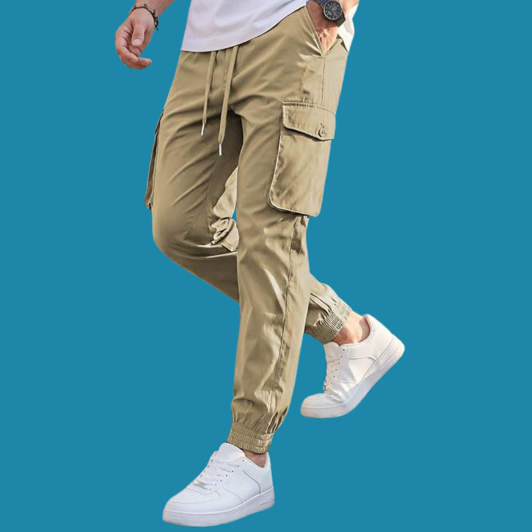 Sander – Praktiske beige cargobukser